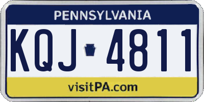 PA license plate KQJ4811