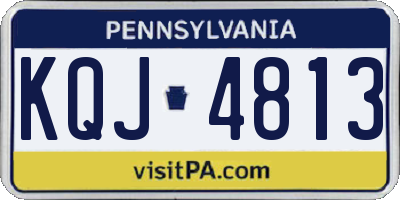 PA license plate KQJ4813