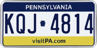 PA license plate KQJ4814