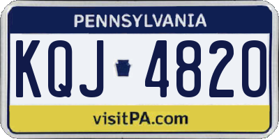 PA license plate KQJ4820