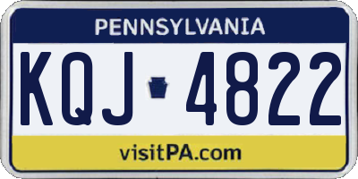PA license plate KQJ4822