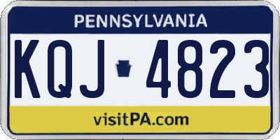 PA license plate KQJ4823