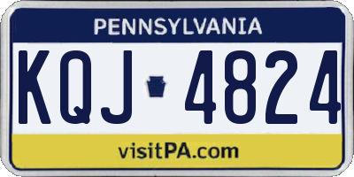 PA license plate KQJ4824
