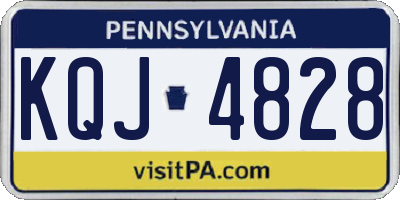 PA license plate KQJ4828