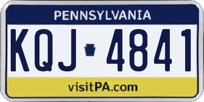 PA license plate KQJ4841