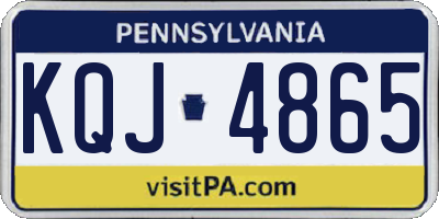 PA license plate KQJ4865