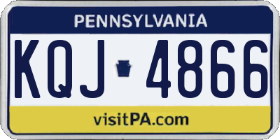 PA license plate KQJ4866