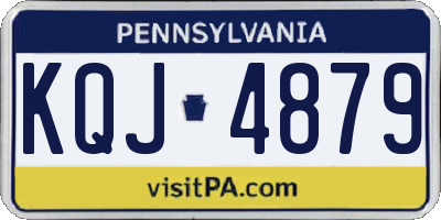 PA license plate KQJ4879