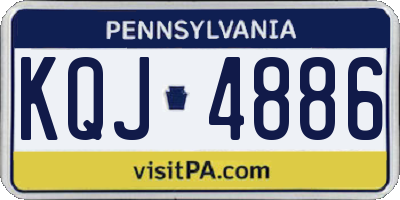 PA license plate KQJ4886