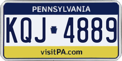 PA license plate KQJ4889
