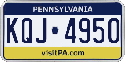 PA license plate KQJ4950