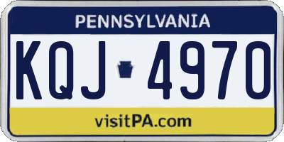 PA license plate KQJ4970
