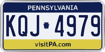 PA license plate KQJ4979