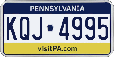 PA license plate KQJ4995