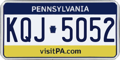 PA license plate KQJ5052