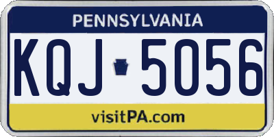 PA license plate KQJ5056