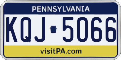 PA license plate KQJ5066