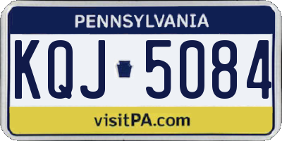 PA license plate KQJ5084