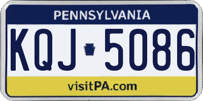 PA license plate KQJ5086