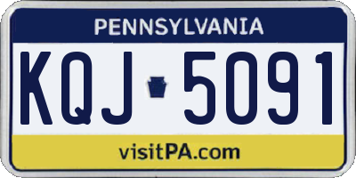 PA license plate KQJ5091