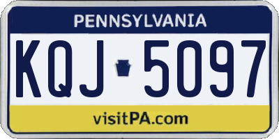 PA license plate KQJ5097