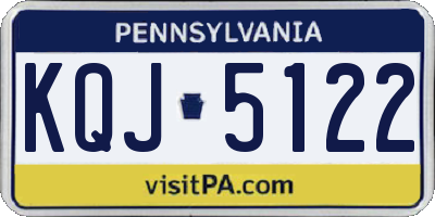 PA license plate KQJ5122