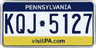 PA license plate KQJ5127