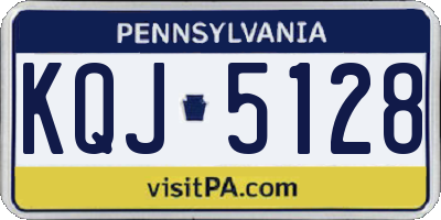 PA license plate KQJ5128