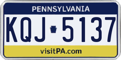 PA license plate KQJ5137
