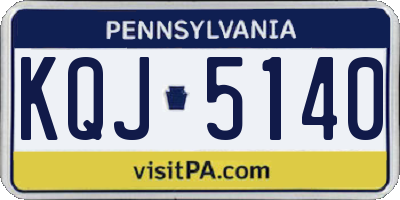 PA license plate KQJ5140