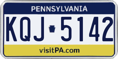PA license plate KQJ5142