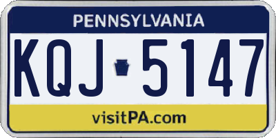 PA license plate KQJ5147