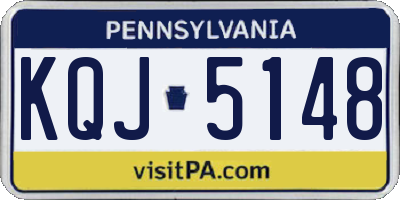 PA license plate KQJ5148