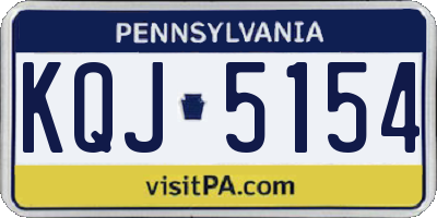 PA license plate KQJ5154