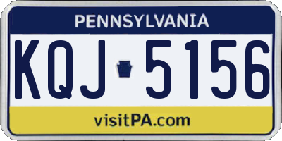 PA license plate KQJ5156