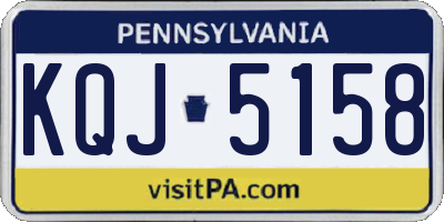 PA license plate KQJ5158