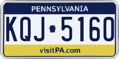 PA license plate KQJ5160