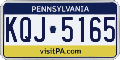 PA license plate KQJ5165