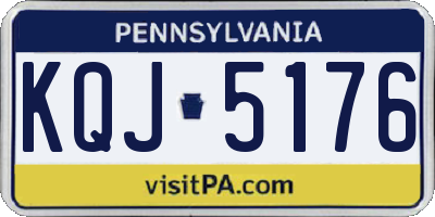 PA license plate KQJ5176