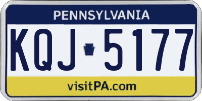 PA license plate KQJ5177