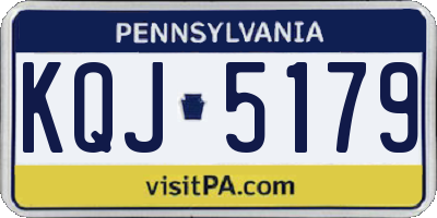 PA license plate KQJ5179