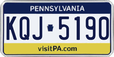 PA license plate KQJ5190