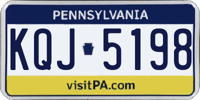 PA license plate KQJ5198