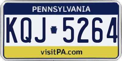 PA license plate KQJ5264