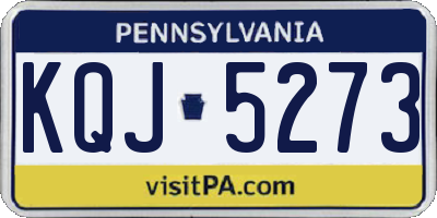 PA license plate KQJ5273