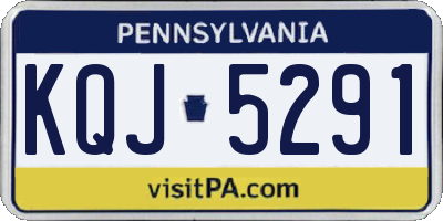 PA license plate KQJ5291