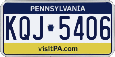 PA license plate KQJ5406