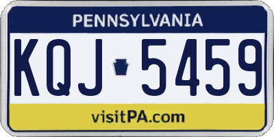 PA license plate KQJ5459
