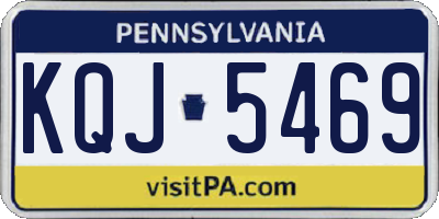 PA license plate KQJ5469