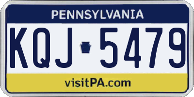 PA license plate KQJ5479